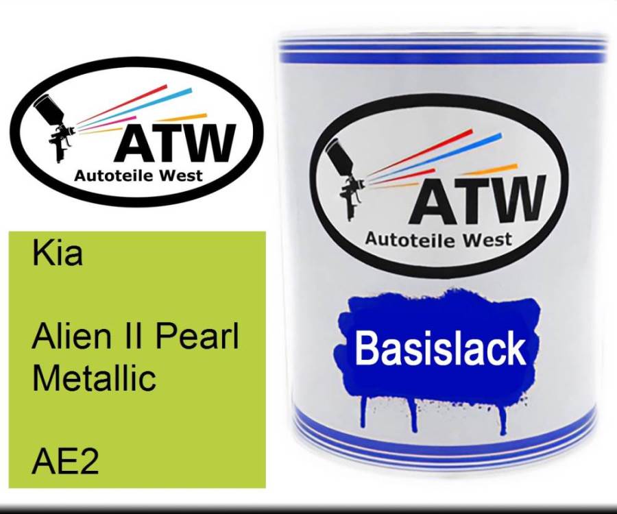 Kia, Alien II Pearl Metallic, AE2: 1L Lackdose, von ATW Autoteile West.